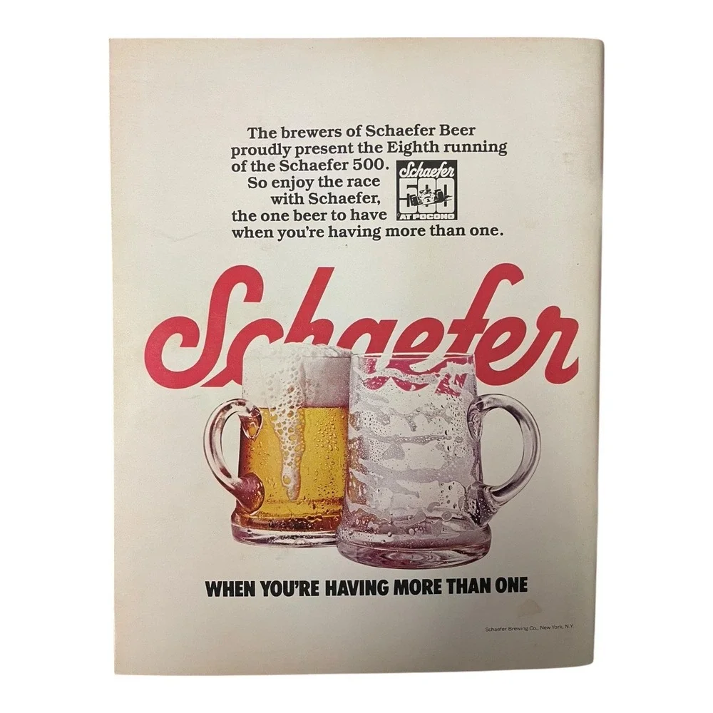 1978 Schaefer 500 At‎ Pocono Indy Car Program USAC